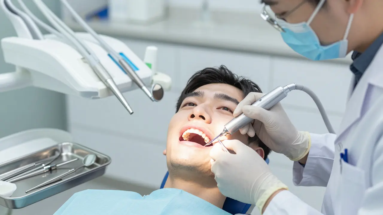 Kyretáž zubů: Před a po - co se stane během a po léčbě