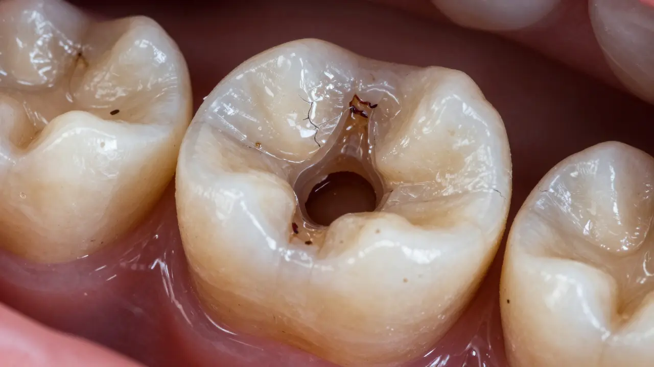 Jak vypadají zuby bez skloionomerních plomb?