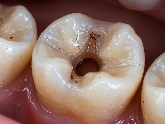 Jak vypadají zuby bez skloionomerních plomb?