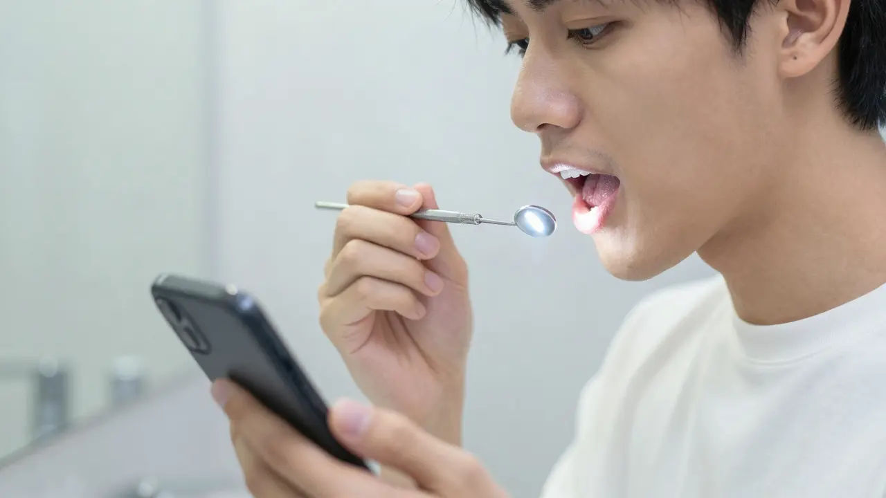 Dentální zrcátko: Jak ho používat pro kontrolu stavu zubních nádorů