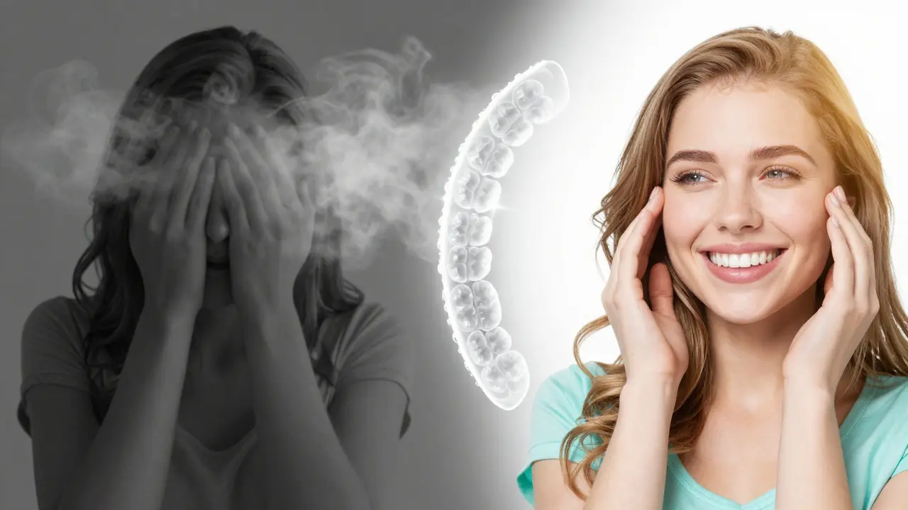 Srovnání únavy při chronickém zánětu a nárůstu energie po vyléčení.