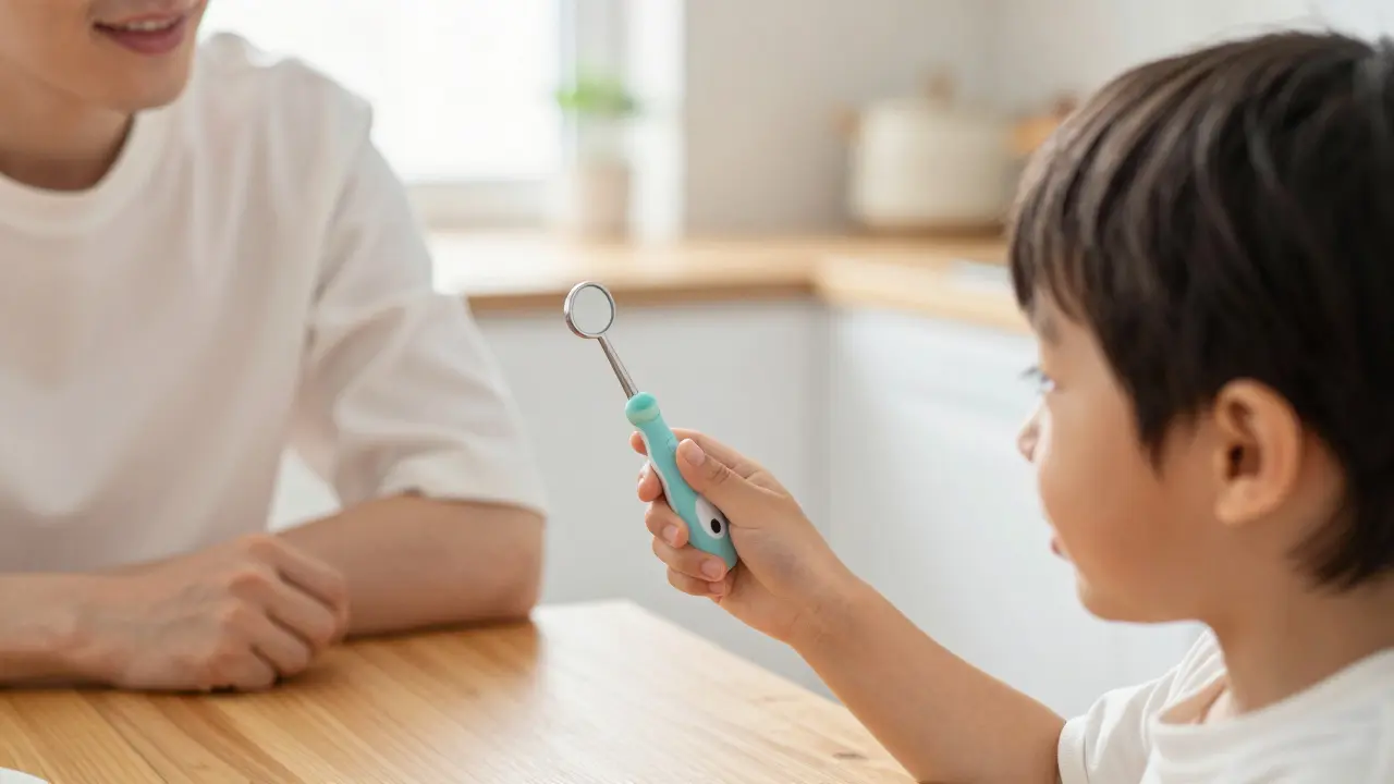 Dentální zrcátko: Průvodce pro rodiče - Jak správně kontrolovat zuby dítěte