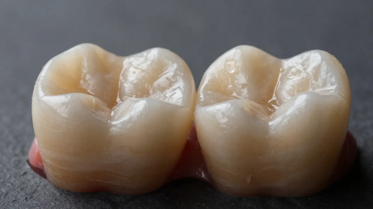 Makro záběr stoličky zdůrazňující drtící plochu a rýhy